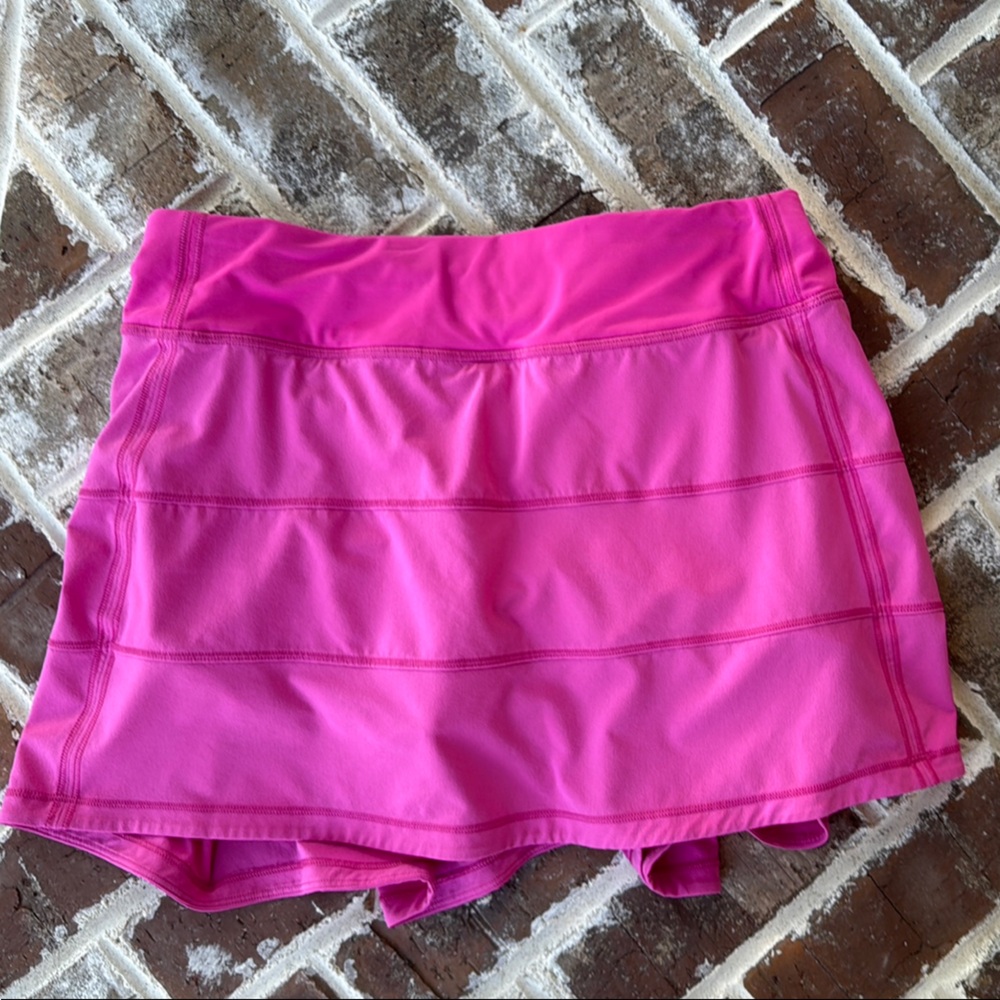 lululemon athletica Pace Rival Vibrant Pink Skort